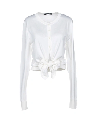 Dolce & Gabbana Cardigans In White