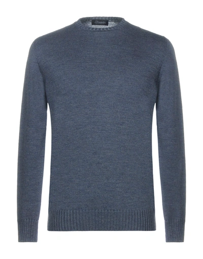 Drumohr Sweaters In Slate Blue