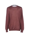 Gran Sasso Sweaters In Maroon