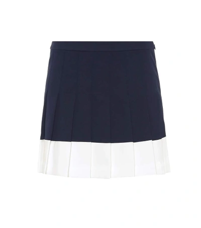 Tory Sport Pleated Tennis Skirt In Blue