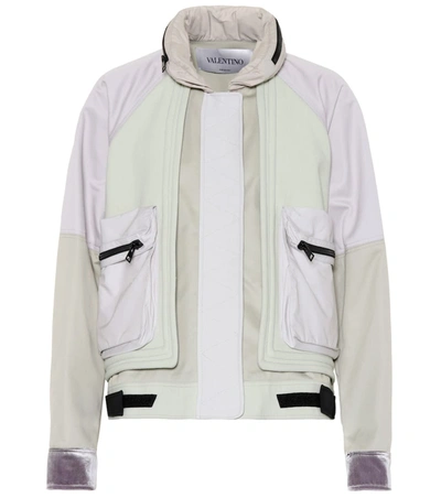 Valentino Cotton Jacket In Grey