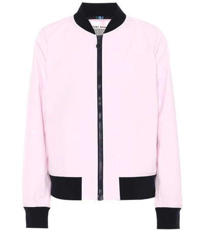 Tory Sport Bomber Jacket In Pink