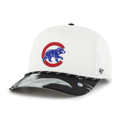47 ' White Chicago Cubs Dark Tropic Hitch Snapback Hat