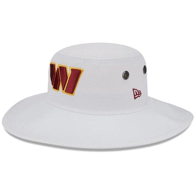 New Era White Washington Commanders 2023 Nfl Training Camp Panama Bucket Hat