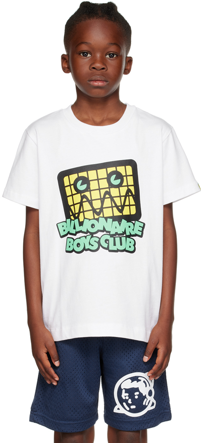 Billionaire Boys Club Kids' Graphic-print Cotton T-shirt In White