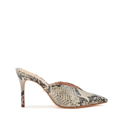 Schutz Charla Mule In Natural Snake