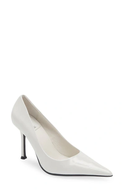 Jeffrey Campbell Risktaker Pointed Toe Pump In Ivory