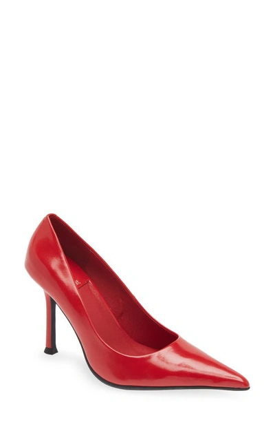 Jeffrey Campbell Risktaker Pointed Toe Pump In Red