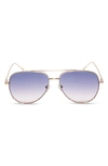 Diff 63mm Scarlett Sunglasses In Champagne / Lavender Rose Lens