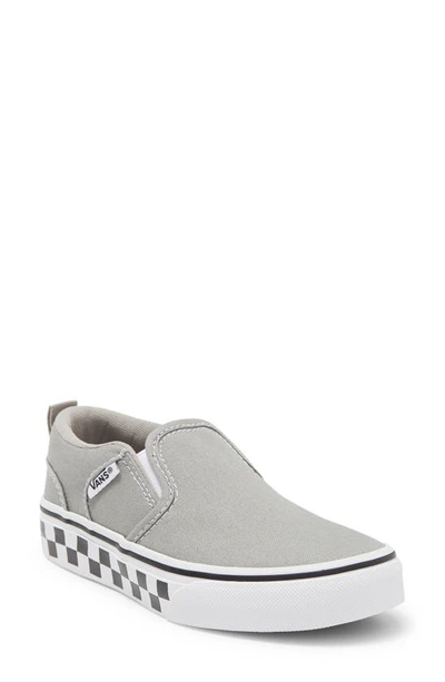 Vans Kids' Asher Sneaker In Drizzle/ White