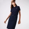 Lacoste Women's Regular Fit Supple Petit Piqué Polo - 40 In Blue