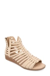 Journee Collection Delilah Wedge Sandal In Beige