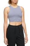 Nike Women's  Yoga Dri-fit Luxe Shelf-bra Cropped Tank Top In Purple