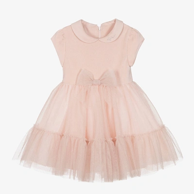 Lapin House Kids' Girls Pink Glitter Tulle Dress