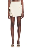 Sandro Women's Short Skirt With A Ruffle In Natural