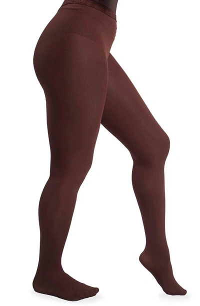 Nude Barre 12 Am Footed Opaque Tights In 5pm