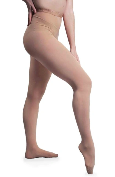 Nude Barre 12 Am Footed Opaque Tights In 7am