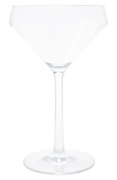 Fortessa Sole Shatter Resistant 6-piece Set Martini Glasses In Clear