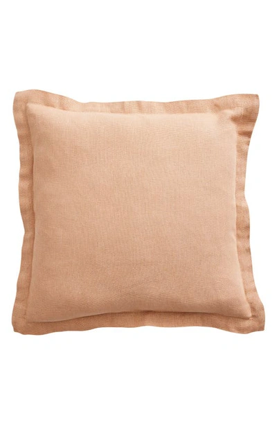 Bed Threads French Linen Accent Pillow Cover In Terracotta