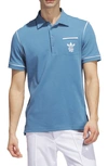 Adidas Golf Bogey Boys Cotton Blend Golf Polo In Altered Blue