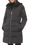 Calvin Klein Faux Shearling Lined Down Puffer Jacket In Black