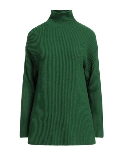 Jucca Woman Turtleneck Dark Green Size S Wool, Polyamide, Cashmere