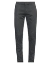 Brooksfield Man Pants Lead Size 40 Cotton, Elastane In Grey