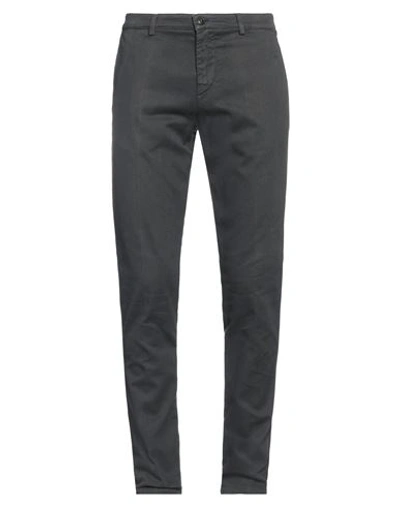 Brooksfield Man Pants Lead Size 42 Cotton, Elastane In Grey