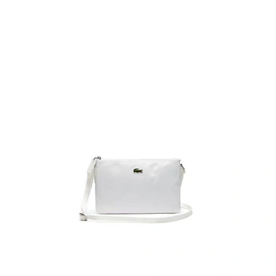 Lacoste L.12.12 Concept Flat Zipped Crossover Bag - One Size In Bright White