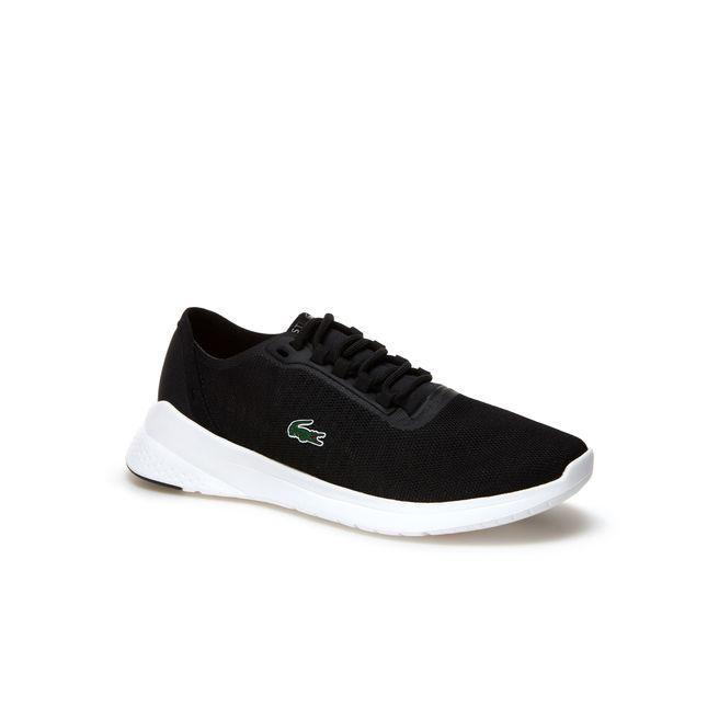 womens black lacoste trainers