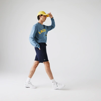 Lacoste Men's Sport Tennis Fleece Shorts - 3xl - 8 In Blue