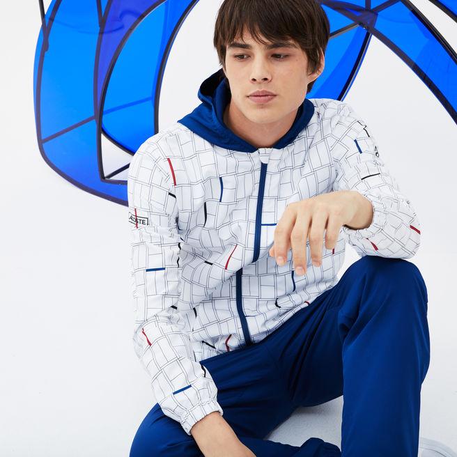 red white and blue lacoste tracksuit