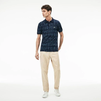 Lacoste Men's Cotton And Linen Twill Pants In Krena