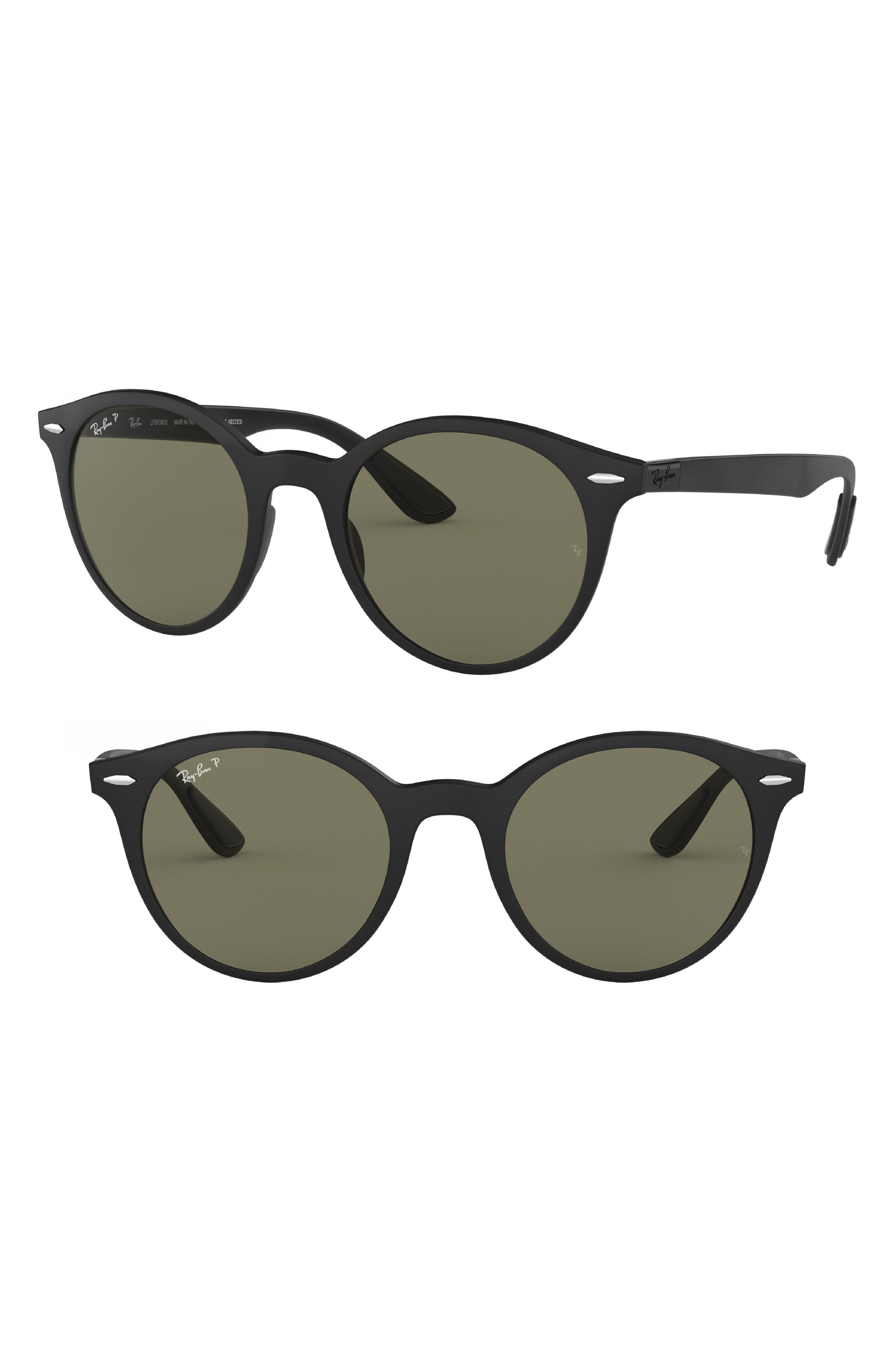 Ray Ban Phantos 50mm Polarized Sunglasses Matte Black Modesens