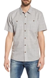 Patagonia 'back Step' Regular Fit Check Short Sleeve Sport Shirt In Tino/ Feather Grey
