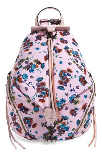 Rebecca Minkoff Julian Nylon Backpack - Pink In Floral Pink