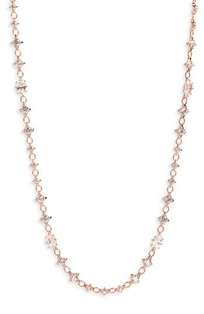 Nadri Boho Cubic Zirconia Necklace In Gold/ Clear