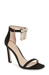 Stuart Weitzman 100fringesquarenudist Sandal In Black Suede