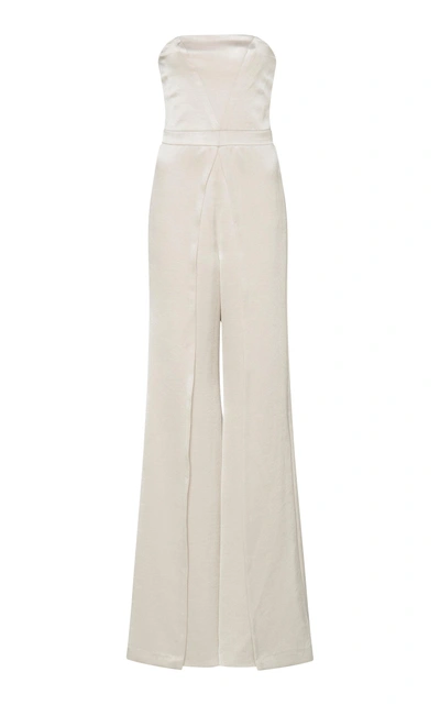 Alexis Noemie Strapless Wide-leg Jumpsuit, Off White