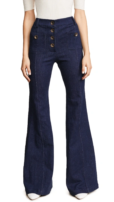 Alexis Ferris Wide Leg High-waist Jeans In Medium Wash