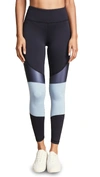 Alala Vamp Colorblock Performance Tights In Ice Blue