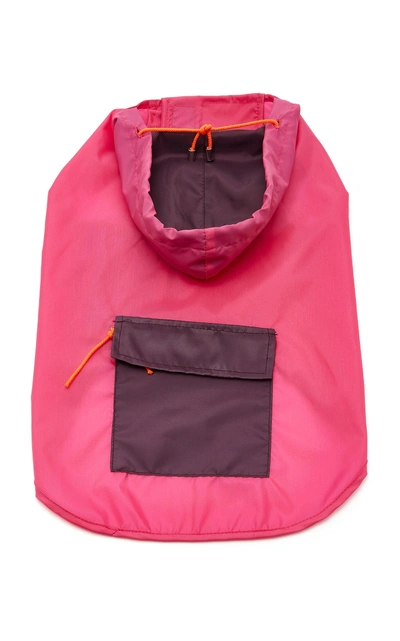 Ware Of Dog Medium Colorblock Anorak Raincoat In Pink