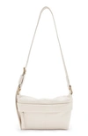 Allsaints Colette Leather Crossbody Bag In Ivory White