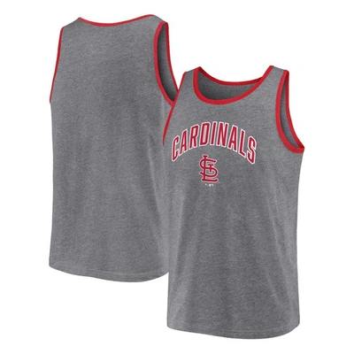 Fanatics Branded  Heather Gray St. Louis Cardinals Primary Tank Top