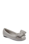 Jeffrey Campbell Bow-out Ballet Flat In Grey
