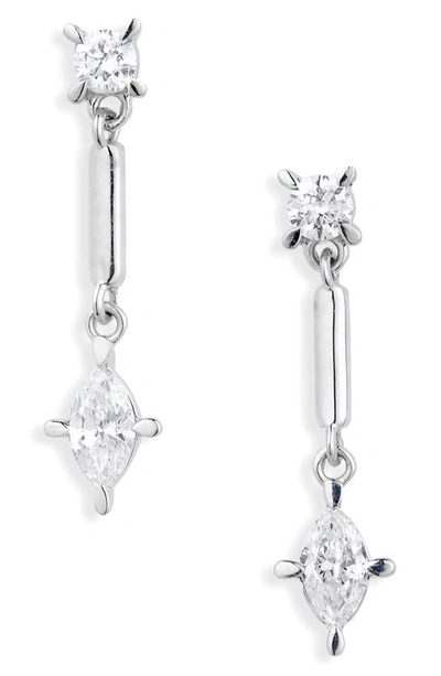 Bony Levy Aviva Diamond Drop Earrings In 18k White Gold