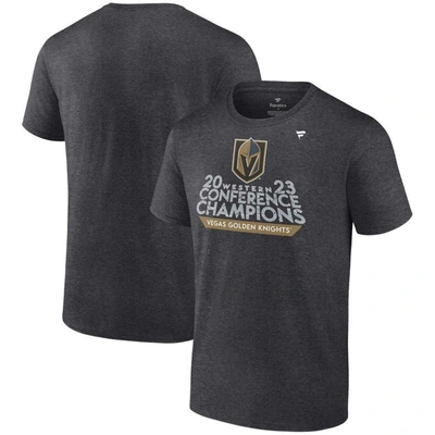 Fanatics Branded  Heather Charcoal Vegas Golden Knights 2023 Western Conference Champions Locker Roo