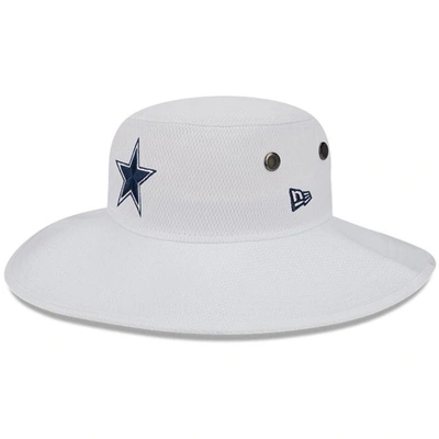 New Era White Dallas Cowboys 2023 Nfl Training Camp Panama Bucket Hat