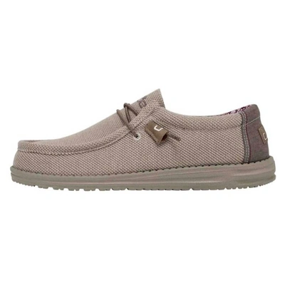 Hey Dude Men's Wally Stretch Slip-on Casual Moccasin Sneakers From Finish Line In Beige