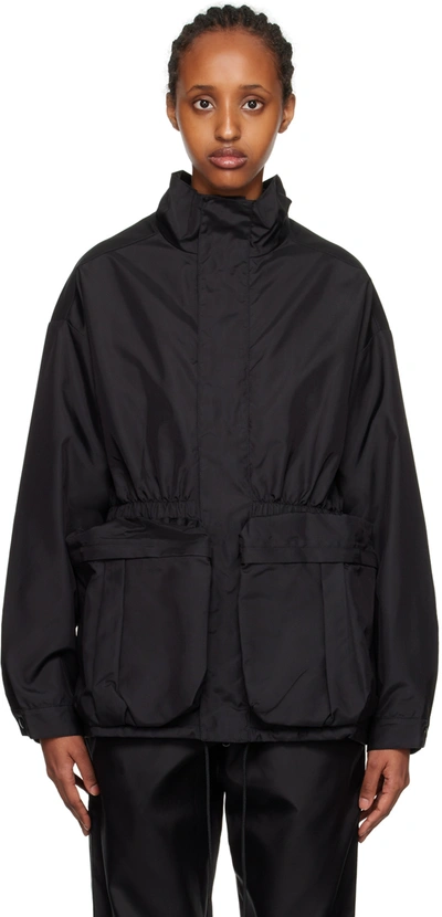 Wardrobe.nyc Black Gathered Jacket